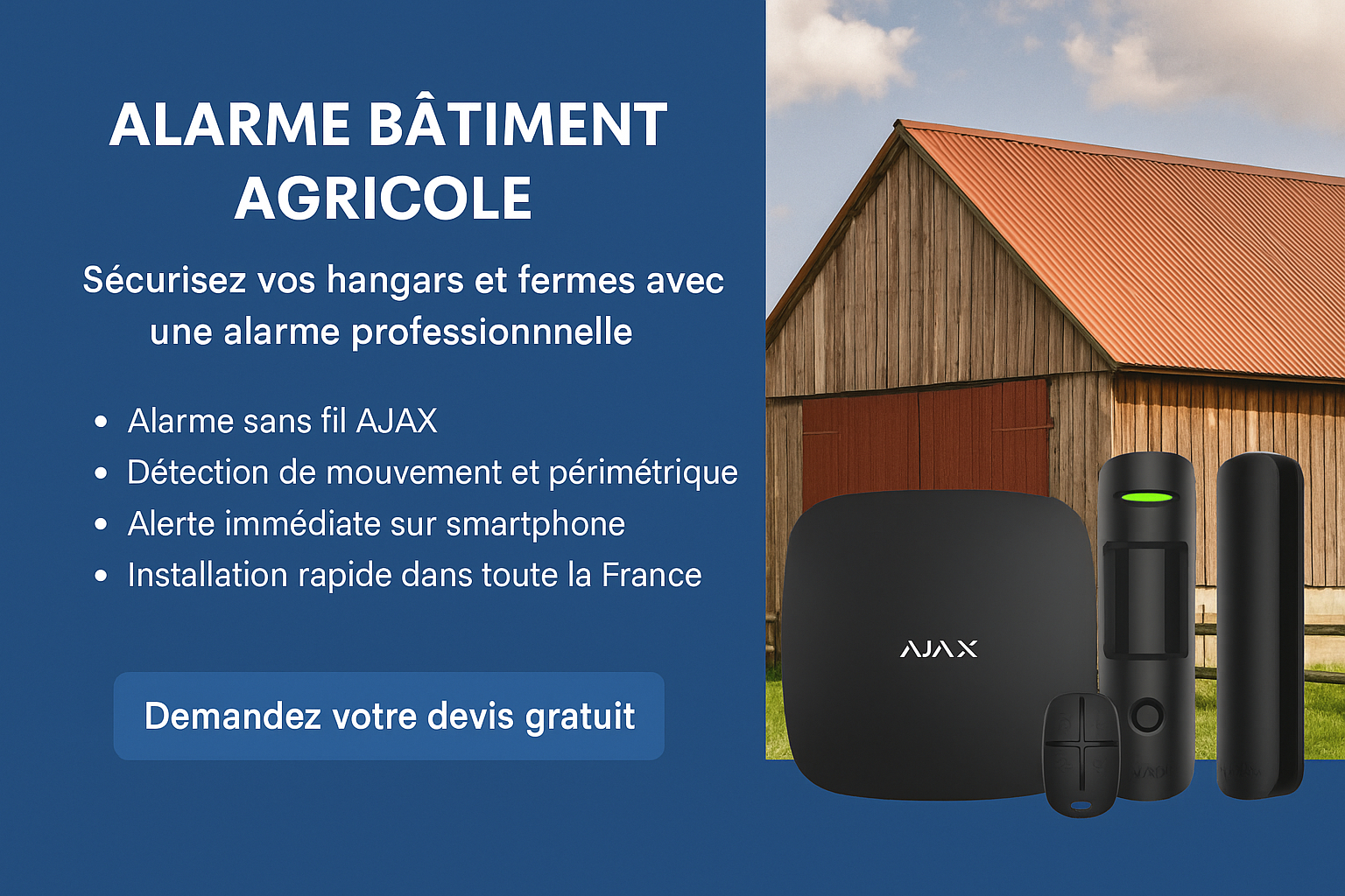 Alarme Bâtiment Agricole