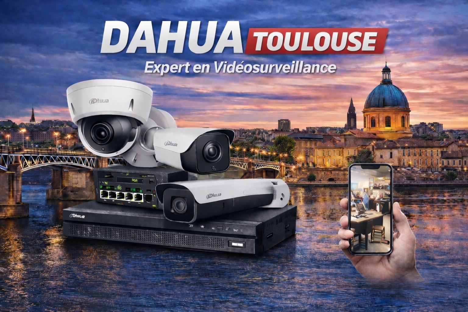 camera dahua toulouse videosurveillance professionnelle installation systeme nvr poe occitanie